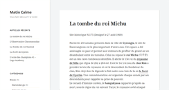 Desktop Screenshot of matincalme.fr